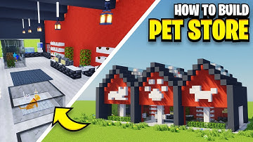How To Build A PET STORE In Minecraft!
