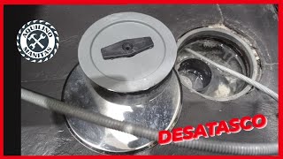 ✅DESATRANCO de LAVABO y BOTE SIFÓNICO ATASCADO. CURSO DE FONTANERIA.‍