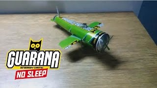 Use your empty cans and be creative... We have use Guarana cans to make this airplane, like for more... ^_^ Video powered by 