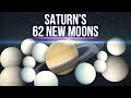 62 New Moons Discovered Orbiting Saturn, For A Record Of 145!