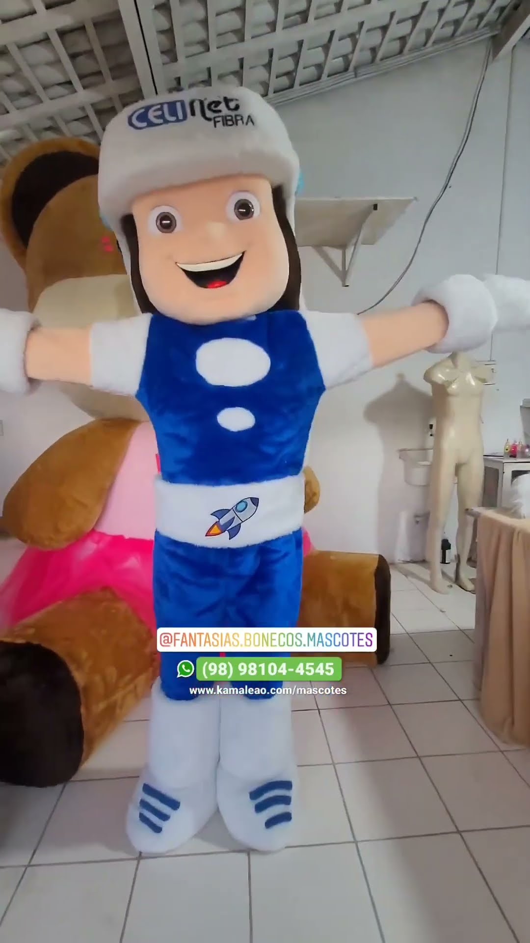 Fantasia Boneca Menina foguete