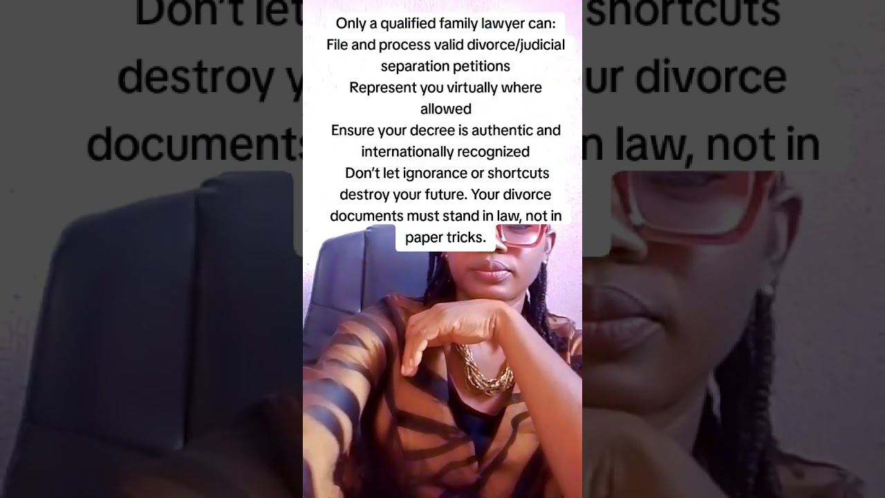 Physical presence for divorce 