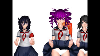 {MMD Yandere Simulator} Kill Bill [Osana x Budo, Ayano x Taro, Oka x Shin, Kokona x Riku]