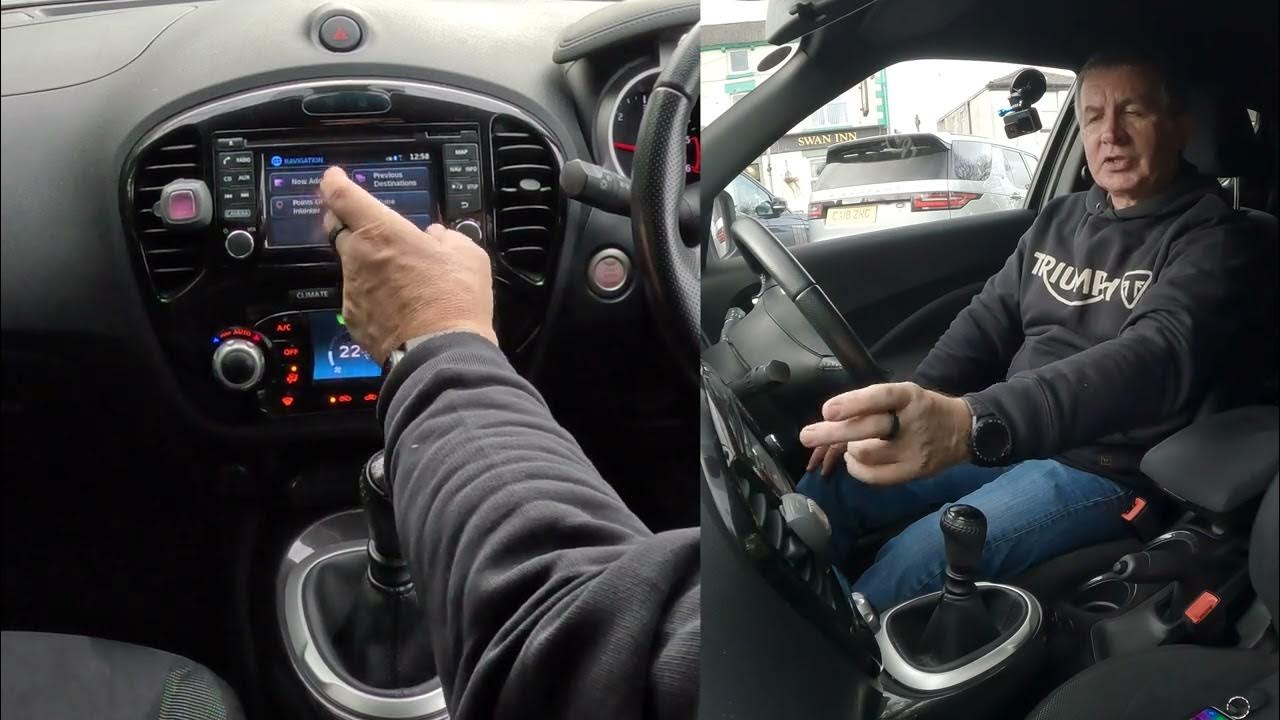How to set the sat nav in a 2016 Nissan Juke - YouTube