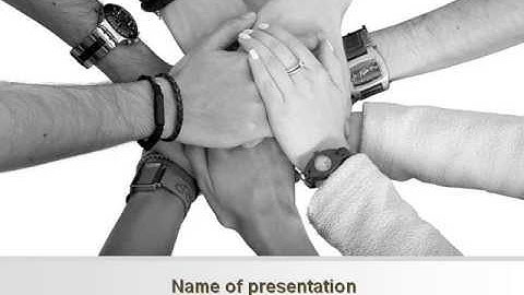 Hands To Hands PowerPoint Template by PoweredTemplate.com