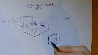 Sketching Devloped Cuboid 2 Point