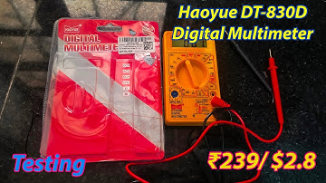 Haoyue DT-830D Digital Multimeter 2000 counts (₹239/$2.8) #multimedia #electronic #voltage #digital