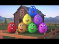 Learning Colors And Numbers Song Colorful Eggs On The Farm