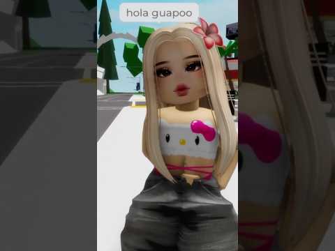 BROOKHAVEN PERO UNA CHACALITA ME BESO 😳 #roblox #brookhaven #droppyrblx