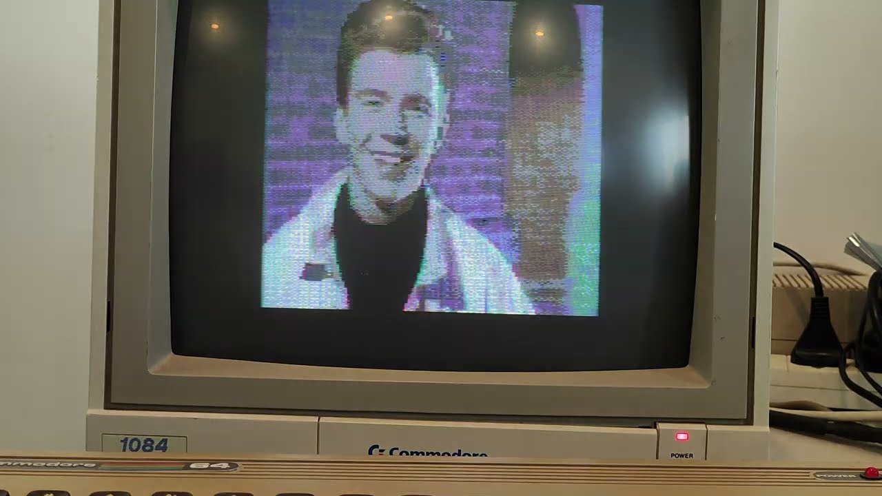 RAD REU - Never Going to Give You up - Commodore 64 Audio so good it gets copyright p #rickroll #c64