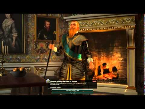 Civilization V Leader | Gustavus Adolphus Of Sweden: Declares War