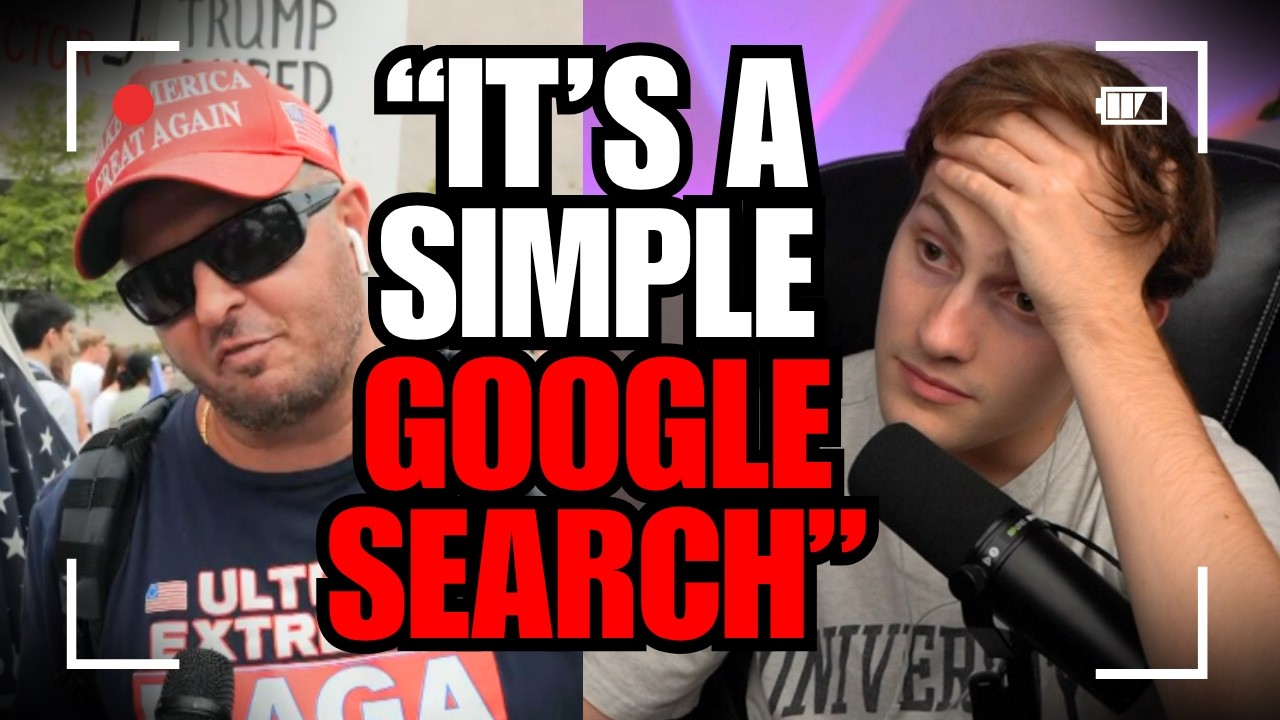 MAGA Bro gets FACT CHECKED and DENIES Reality on Camera