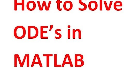 How to Solve ODE