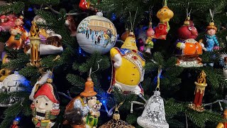 Наша  новогодняя елка 2022 большая / Елочные игрушки / Christmas decoration / relaxation video