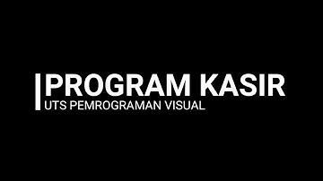 Program Kasir Menggunakan Elektron (Pemrograman Visual)