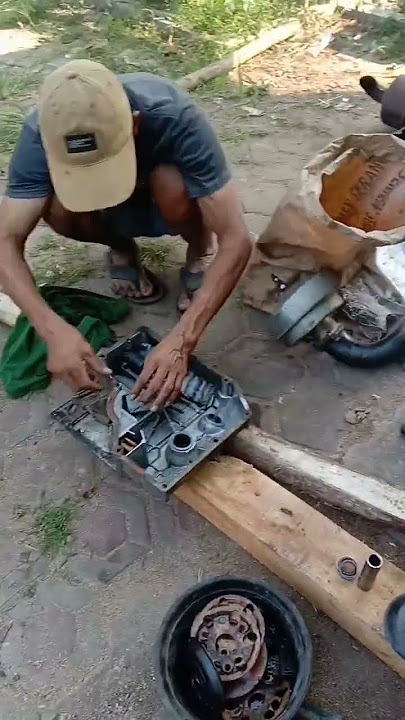bongkar mesin dompeng#dompeng #kayu