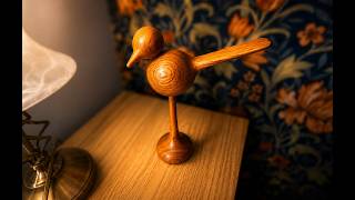 #Woodturning .  a Wooden Bird