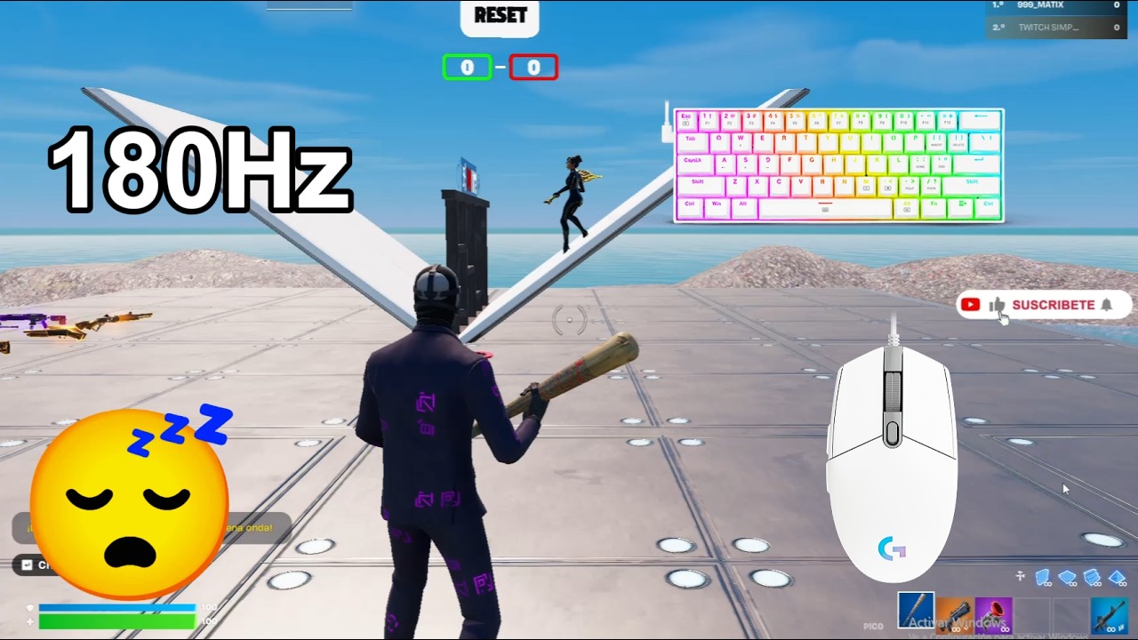 [4K 240FPS] keyboard redragon dragonborn / 1v1 Gameplay Fortnite / Matix