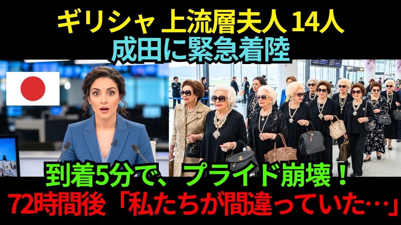 ギリシャ上流層夫人14人、台風で成田に緊急着陸…わずか72時間で価値観が逆転した理由【海外の反応】