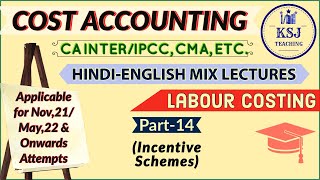 L-29 CA Inter Cost Accounting | CMA Inter | Labour Costing-14