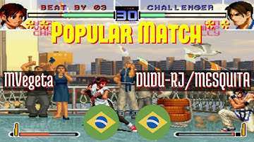 FT5 @kof2002: MVegeta (BR) vs DUDU-RJ/MESQUITA (BR) [King of Fighters 2002 Fightcade] Jun 20
