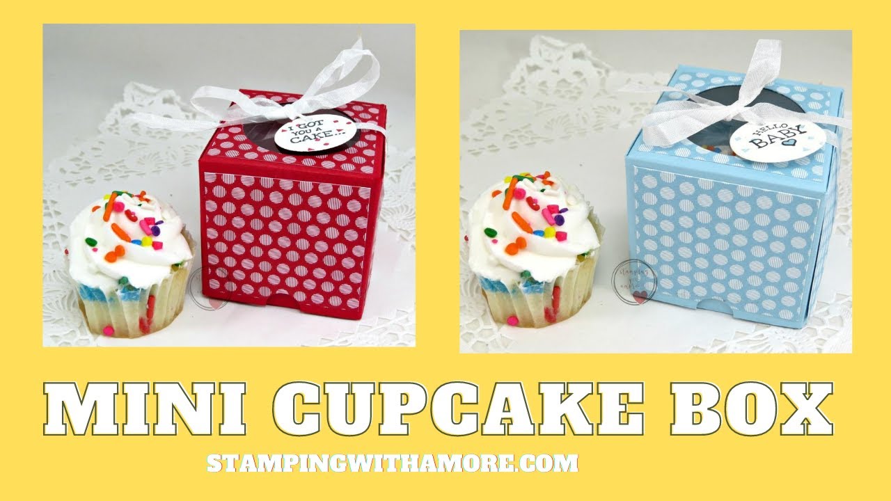 A Mini Cupcake Box Tutorial YouTube