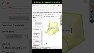 Solidworks tips |  Thin loft feature #loft #solidworksbeginnerstutorials