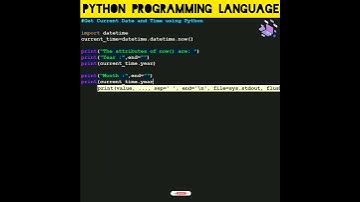 #python 90 To Get Current Date and Time using Python | Computer Programming | #shorts #coding