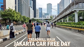 1 HOUR FULL WALKING @JAKARTA CAR FREE DAY❗ 4,6 KM from ISTORA SUDIRMAN to SARINAH THAMRIN❕