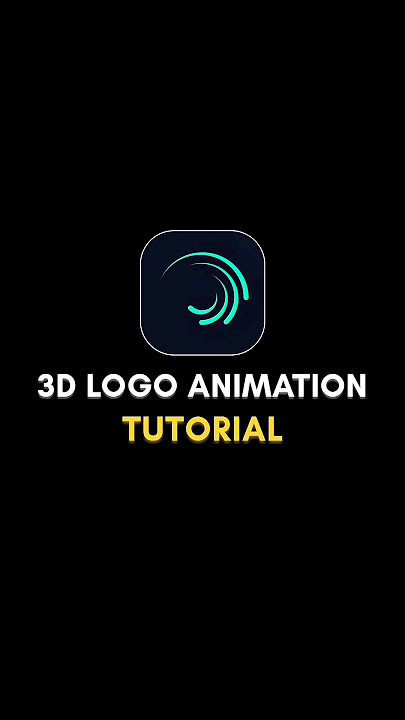 How to make 3D logo Animation  in Alightmotion
