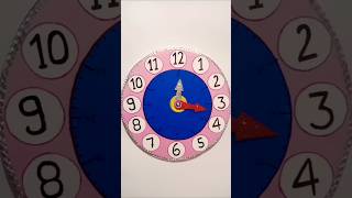 DIY cardboard wall clock ⏰🥰 #diy #craft #love #cute #shortsviral #viral #trending #trend #shorts 💕💕💕