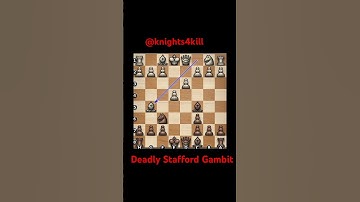 Deadly Stafford Gambit #chess #chessgame #chesspuzzle #chesstraps #chesstricks #chessvideo #chess