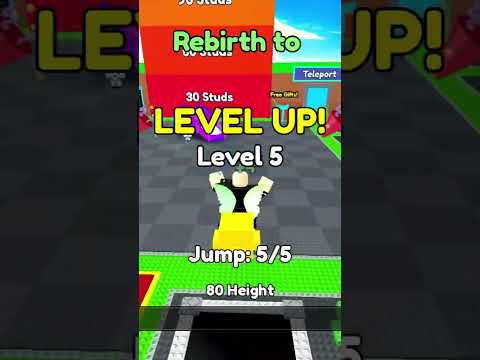 +1 Height  Per Jump #roblox #shorts