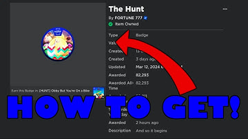 ROBLOX THE HUNT | "OBBY BUT YOURE ON A BIKE" BADGE!