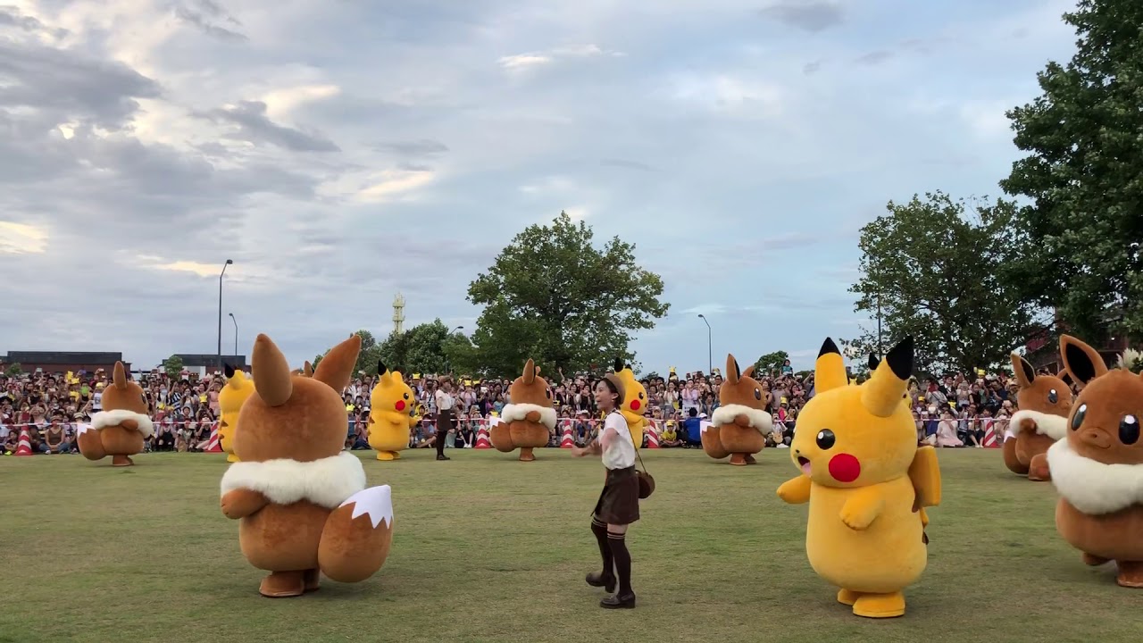 1808イーブイピカチュウダンス ピカチュウ大量発生チュウ