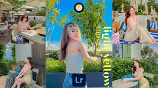 How to edit photo Light yellow lightroom mobile Free Preset DNG. screenshot 1