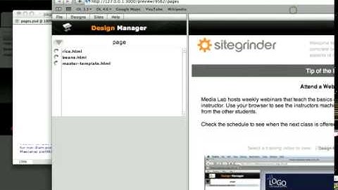 12 How to Create Pages   Photoshop to HTML Websites with SG3