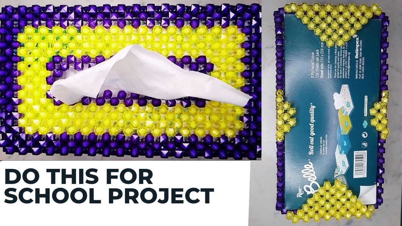 Как сделать держатель для коробки с салфетками из бисера: простой и доступный для начинающих маст...