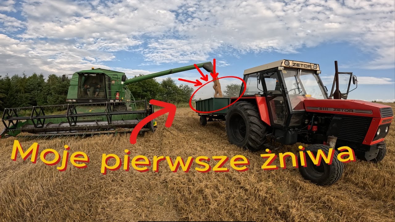 🚜Moje pierwsze🚜🌾 ŻNIWA 🌾na moim małym🔥 Gospodarstwie🔥 #rolnictwo #farming #1k #farm #diy #dlaciebie