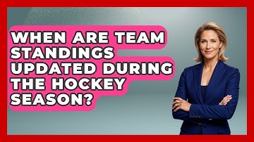 When Are Team Standings Updated During the Hockey Season? | Puck Stats Central News