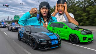 SWAPPING CARS WITH THE FASTEST 1000HP HELLCAT IN THE WORLD GOES WRONG! POLICE ARE SEARCHING FOR US