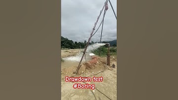 Drawdown test borewell