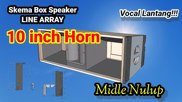 Skema box Line array 10 inch. Midle nulup. Ntrotok. vocal lantang