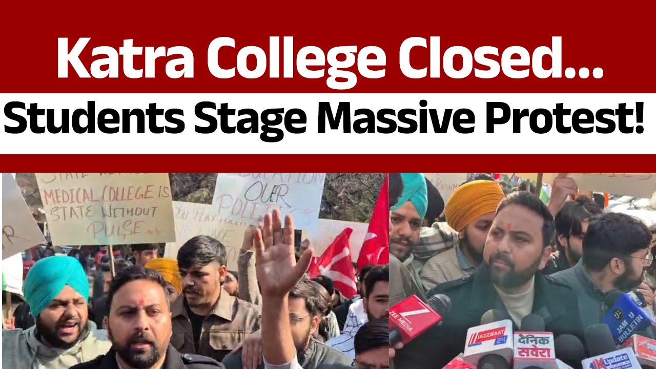 Katra College Closed! NC Youth Wing Protests Against BJP and Sangharsh Samiti
