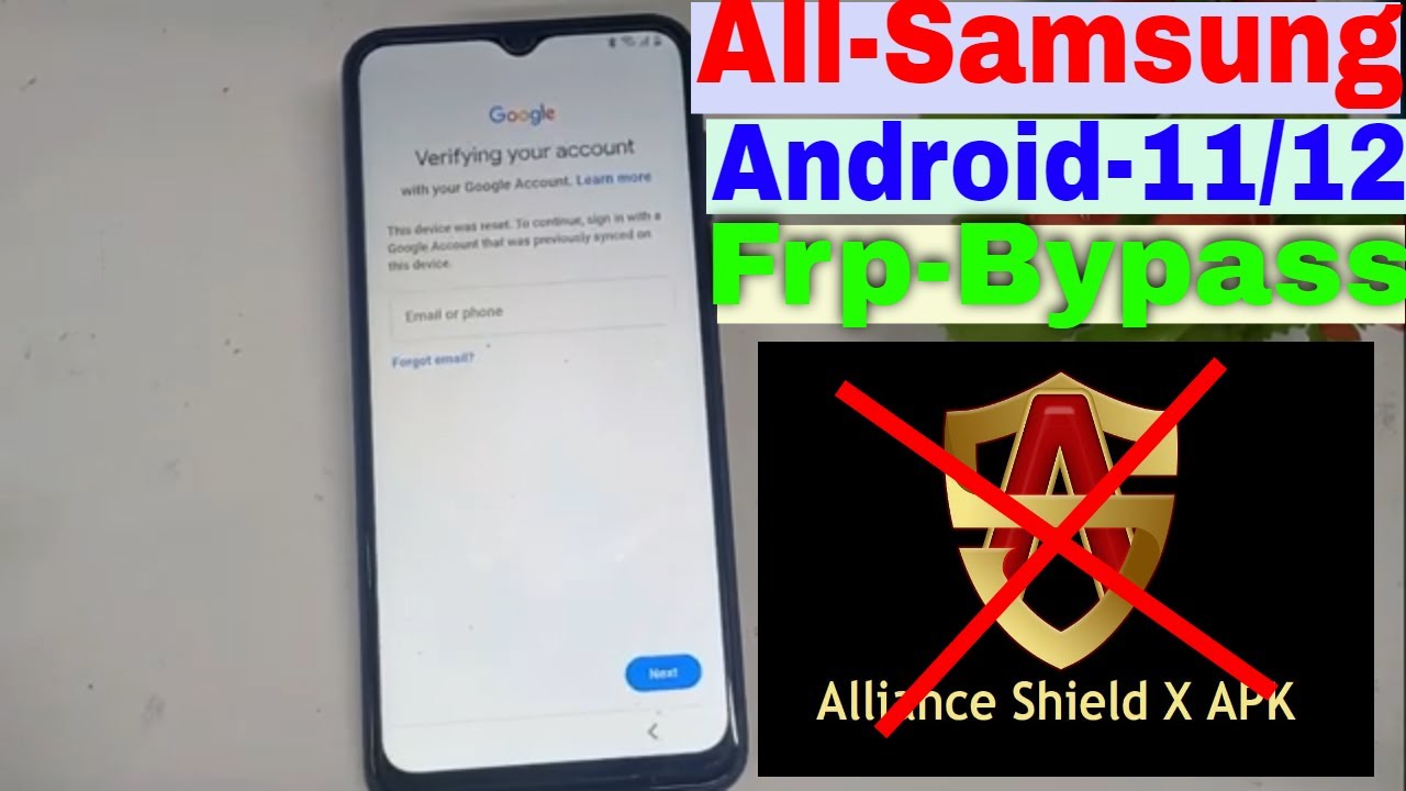 Samsung Android 11 FRP Bypass Alliance Shield X 100% Working