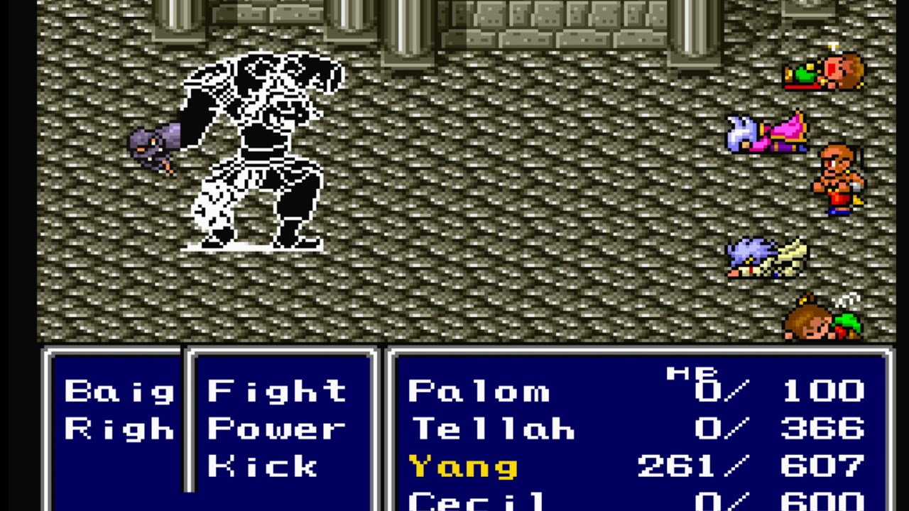 FFIV Low Level Solo Boss Challenge - Baigan