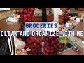 Groceries  clean and organize with me  motivation  sandra frenchmily