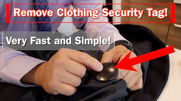 Removing Clothing Security Tag  in a rush! | Security Tag on Suit | Quick and Easy!