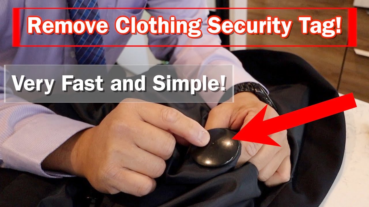 Removing Clothing Security Tag In A Rush Security Tag On Suit