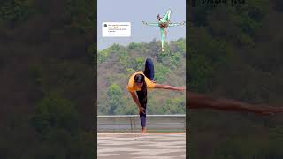 How to do Flying Dragon Poseπ#yoga #flying #dargon #viral